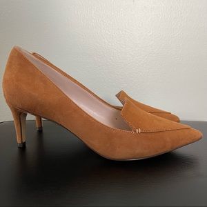 Nine West Heels, Dark Natural Suede, Brand New With Box, Never Worn